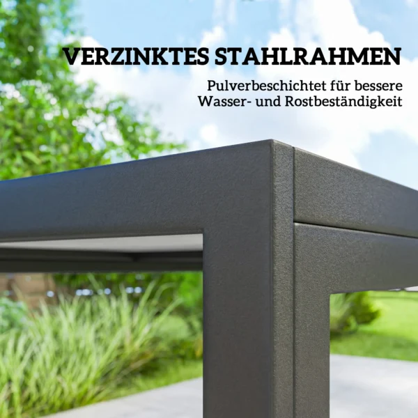 Tuinmeubelset Zitgroep 150 X 80cm Tafel Met 6 Ademende Stoelen Houtlook Stalen Frame Zwart