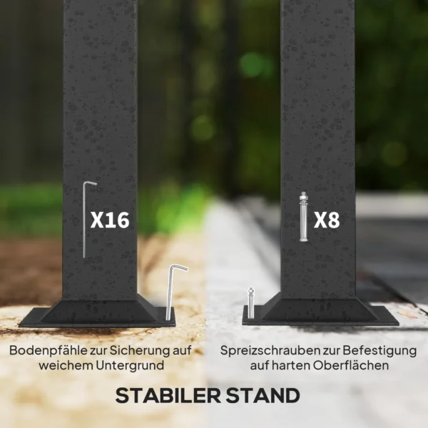 Tuinpaviljoen, 3,3 X 4 M Tuintent Met Netgordijnen, Twee laags Dak, Kunstlederen Bekleding, Metalen Frame, Khaki