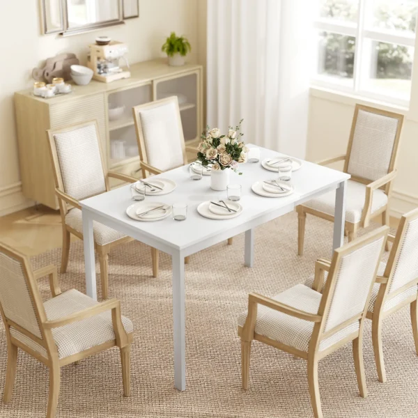 Uitschuifbare Eettafel 80 120 Cm Voor 4 6 Personen, Ruimtebesparende Keukentafel Met Eenvoudige Uitschuiffunctie, Natuur