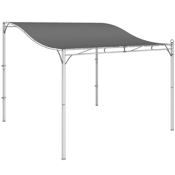 Vervangend Dak Voor Pergola Zonnescherm Voor Terrasoverkapping Vervangende Dakzeil Voor 3 X 3 M Paviljoen 298x293 Cm Donkergrijs