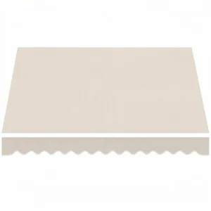 Vervangingsstof Voor Luifel Zonwerend Dak UPF 50+ Voor 3,5 X 2,5 M Frame, Crèmewit