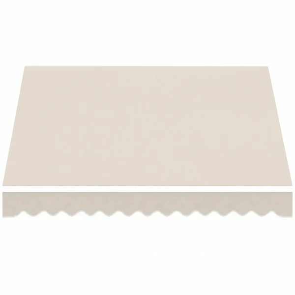 Vervangingsstof Voor Luifel Zonwerend Dak UPF 50+ Voor 3,5 X 2,5 M Frame, Crèmewit