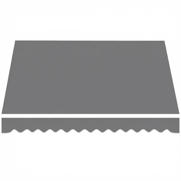 Vervangingsstof Voor Zonnescherm Zonwerend Dak UPF 50+ Voor 3,5 X 2,5 M Frame, Donkergrijs