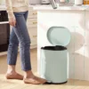 Vuilnisbak 20L Pedaalemmer Met Deksel Voetpedaal Uitneembare Binnenemmer Soft Close Functie 36,5 X 31,2 X 45 Cm, Groen