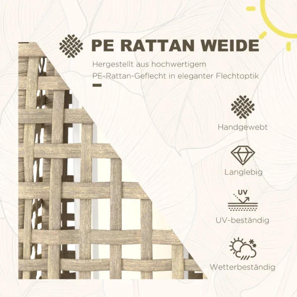 Zonne energie Staande Lamp Rattan Solarlampen Met Lichtsensor Automatische LED Solarlicht In Boho Stijl IP44 Waterdicht