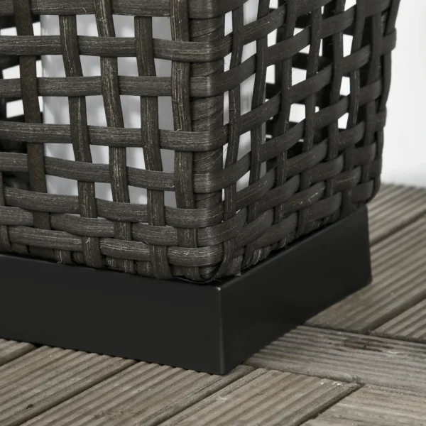 Zonne energie Staande Lamp Rattan Solarlampen Met Lichtsensor Automatische LED Solarlicht In Boho stijl IP44 Waterdicht