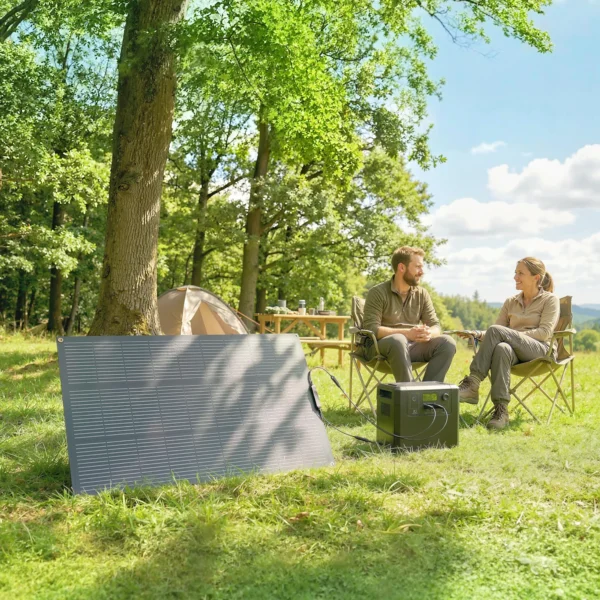 Zonnepaneel 100W 18V Draagbare Outdoor Solarlader Met 2 USB, LCD display IP67 Waterdicht