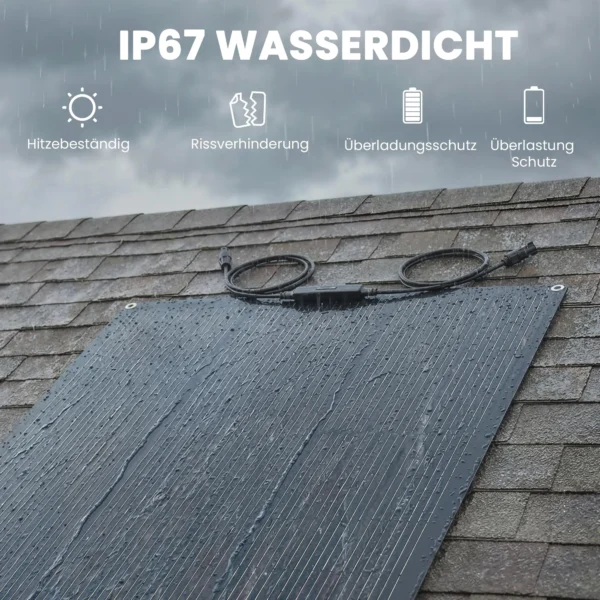 Zonnepaneel 100W 18V Draagbare Outdoor Solarlader Met 2 USB, LCD display IP67 Waterdicht