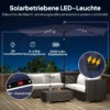 Zonnescherm LED Solar Ca. 300 X 200 Cm Kantelbaar Balkonscherm Met Slinger Beschermhoes, UV Bescherming, Draaibaar Marineblauw