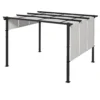 Zonwering Luifel. Pergola, Weerbestendig, Incl. Bevestigingsmateriaal, 3 X 3,5 M, Donkergrijs