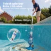 Zwembadreiniger, Draadloze Zwembadstofzuiger Met 63 150 Cm Verstelbare Steel En Borstel Voor Kleine Zwembaden, Jacuzzi's En Vijvers