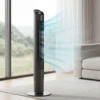 116 Cm Torenventilator, Staande Ventilator Met Afstandsbediening WiFi App besturing, 65° Oscillatie 6 Snelheden 4 Modi
