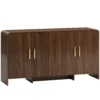 152 Cm Sideboard Buffetkast Met Soft Close Deuren, TV Kast Voor Televisies Tot 72 Inch, Walnootbruin