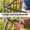 2 delige Tuinschaarset Met Takkenscharen, Boomknippers, Struikverzorgingsset