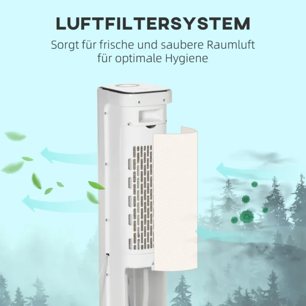 2 In 1 Luchtkoeler Met Waterkoeling 5L Watertank, 12u Timer, Voor 20 ㎡