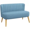 2 zits Bank, Zachte Bekleding, Onderhoudsvriendelijke Hoes, Tot 220 Kg, 117 X 56,5 X 77 Cm, Blauw