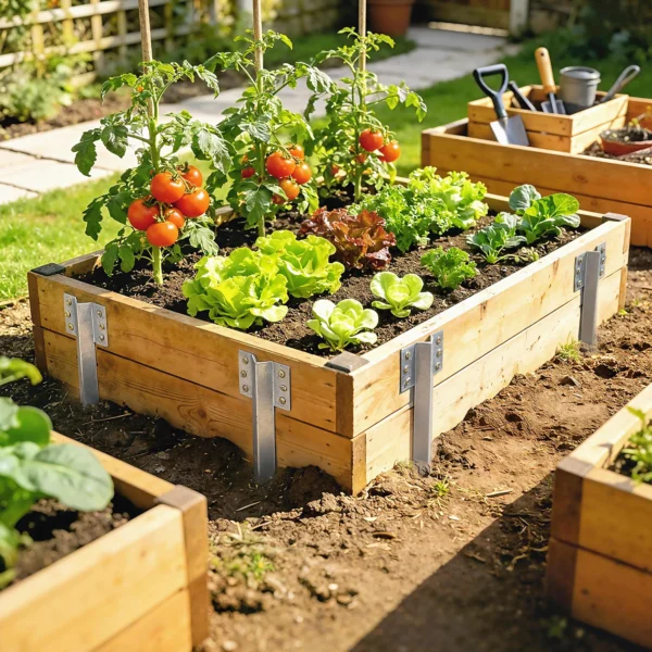 20 pack Spoorbielzen Bevestigingshoeken, 41 Cm Zware Last Verzinkte Stalen Palen Met Schroeven En Handschoenen