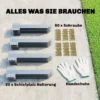 20 pack Spoorbielzen Bevestigingshoeken, 41 Cm Zware Last Verzinkte Stalen Palen Met Schroeven En Handschoenen