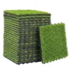 22 delige Set Kunstgras Tegels 30x30 Cm Grastegels Met Drainagesysteem, 2m² Kunststof Grastapijt