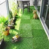 22 delige Set Kunstgras Tegels 30x30 Cm Grastegels Met Drainagesysteem, 2m² Kunststof Grastapijt