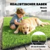 22 delige Set Kunstgras Tegels 30x30 Cm Grastegels Met Drainagesysteem, 2m² Kunststof Grastapijt