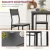 3 delige Eetgroep, Eettafelset, 1 Tafel, 2 Stoelen, MDF+Metaal, Grijs