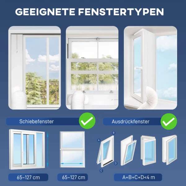 3 in 1 Airconditioning, Ventilator Met LED display, Wasbaar Filter, Timer, Wit
