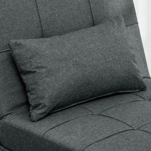 4 in 1 Multifunctionele Slaapbank, Inklapbare Slaapstoel Met Verstelbare Rugleuning En Kussen