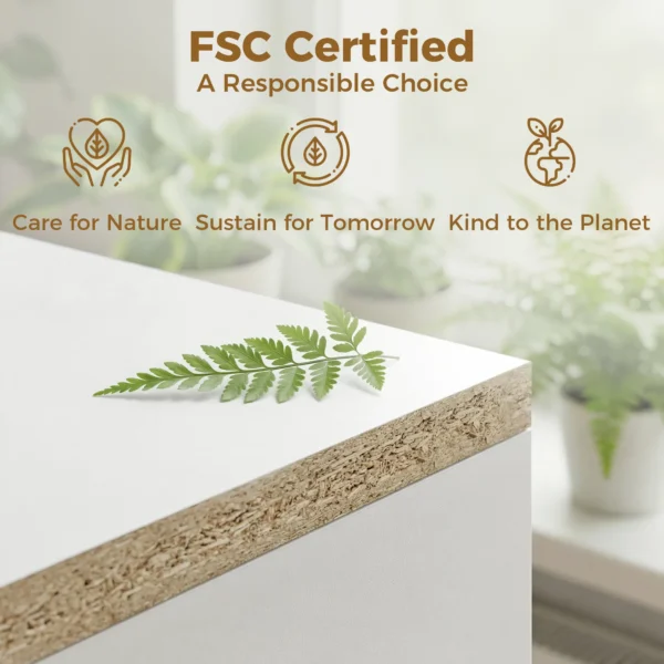 4 laags Boekenkast Met Verstelbare Planken, Kast Met Kast En Deuren Voor Woonkamer, Studeerkamer, Wit