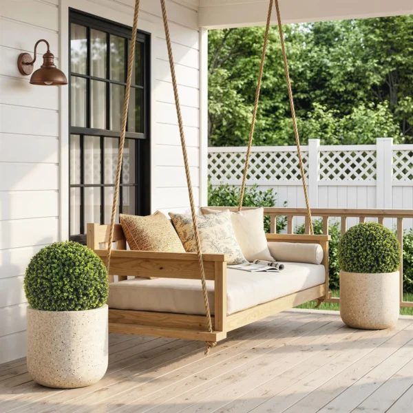 52 Cm Kunstmatige Buxusballen In Set Van 2, UV bestendige Decoratieve Planten Met 1086 Bladeren Voor Binnen En Buiten