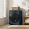 5kg Ablufttrockner, 1000W Compacte Vrijstaande Voorlader Wasdroger Met Roestvrijstalen Trommel, Timer, Blauw