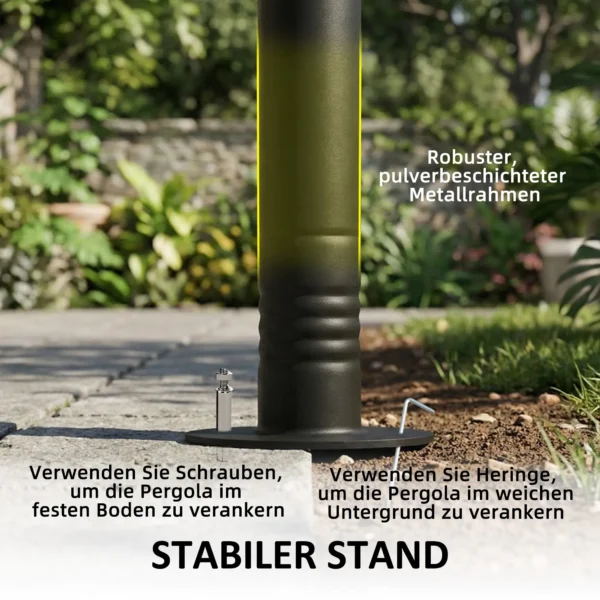 Aanbouwpaviljoen Pergola Met Metalen Frame Dak, Weerbestendig Wandmonteerbaar Paviljoen Luifel, 3 X 1,8 X 2,3 M Crèmewit