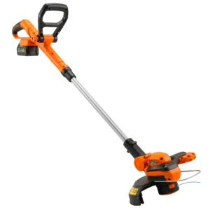 Accu Grastrimmer 21V Bosmaaier Met 2x4.0Ah Accu's Oplader 25 Cm Snijbreedte Verstelbare Telescoopgreep