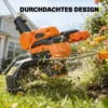 Accu Grastrimmer 21V Bosmaaier Met 2x4.0Ah Accu's Oplader 25 Cm Snijbreedte Verstelbare Telescoopgreep