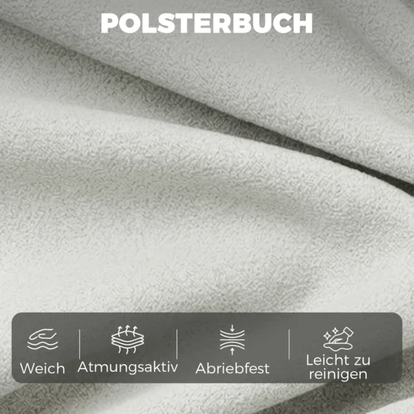 Akzentstoel, Moderne Leathaire stoel Met Brede En Diepe Zitplaats, Dikke Kussens, Eenvoudige Montage, Grijs