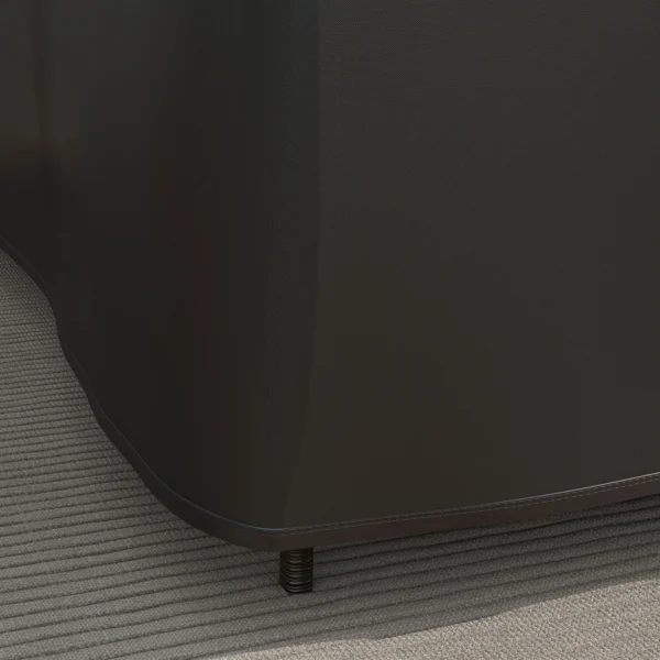 Beschermhoes Voor Tuinmeubelen L vormige Waterdichte Hoes Voor Hoekbank, Anti UV 250 X 250 X 79 Cm Zwart