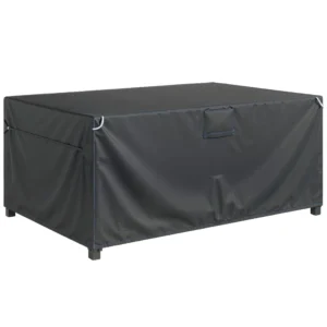 Beschermhoes Voor Tuinmeubelen Winterbestendig Waterdicht Winddicht Anti UV Afdekzeil 420D Oxford Stof 180x120x74cm Zwart