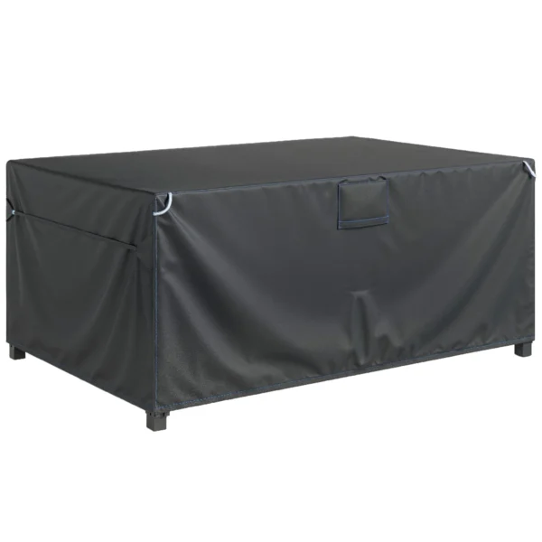 Beschermhoes Voor Tuinmeubelen Winterbestendig Waterdicht Winddicht Anti UV Afdekzeil 420D Oxford Stof 180x120x74cm Zwart
