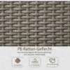 Bloembak Met Trellis, Weerbestendig, Polyrattan, 103 X 29 X 103 Cm, Grijs