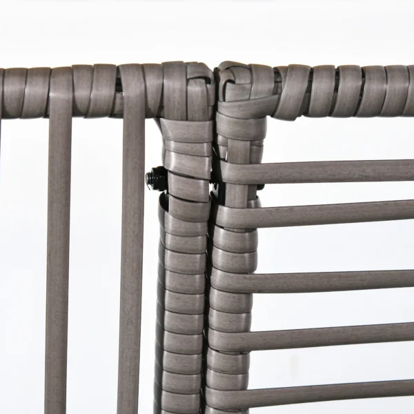 Bloembak Met Trellis, Weerbestendig, Polyrattan, 103 X 29 X 103 Cm, Grijs