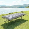 Camping Isomat Opvouwbaar 8cm Dik Kampeermatras Met Antislip Hoes En Riemen Voor Kamperen 200 X 80 Cm Lichtgrijs