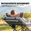 Camping Isomat Opvouwbaar 8cm Dik Kampeermatras Met Antislip Hoes En Riemen Voor Kamperen 200 X 80 Cm Lichtgrijs