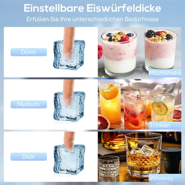 Commerciële IJsmachine, 45 Kg/24 Uur, Roestvrij Staal, Inbouw Of Vrijstaand, Zilver