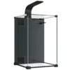 Compleet Aquariumset 36L Nano Aquarium Met LED verlichting Filtersysteem Pomp Circulatie 30 X 30 X 45,5 Cm Zwart