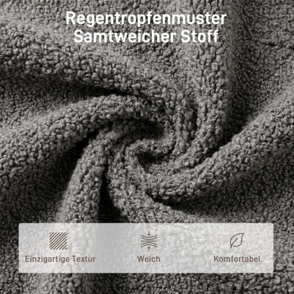 Draaibare Stoel Met Voetenbank, In Hoogte Verstelbare Accentstoel Met Verstelbare Hoofdsteun, Schommelfunctie, Grijs