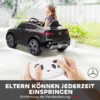 Elektrische Auto Voor Kinderen, 12V Kinderauto Met Afstandsbediening, LED verlichting, Muziek, 3 Snelheden, 3 6 Jaar, Zwart
