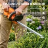 Elektrische Heggenschaar Accu Elektrische Heggensnijder Met 100 W Motorvermogen Draadloos 51cm Snijlengte ABS Oranje