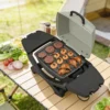 Elektrische Tafelgrill 2300W 23x71 Cm Draagbaar Elektrogrill Met Anti aanbaklaag Grillroosters Vetopvangbak