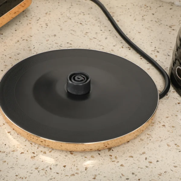 Elektrische Waterkoker, 1,7L, 2,2kW, Snelkookfunctie Met Afneembaar Wasbaar Anti Kalk Filter