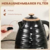 Elektrische Waterkoker, 1,7L, 2,2kW, Snelkookfunctie Met Afneembaar Wasbaar Anti Kalk Filter